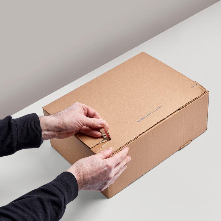 slider image - Self-adhesive cardboard shipping boxes