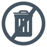 bin with no entry symbol icon