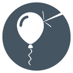 balloon being popped icon