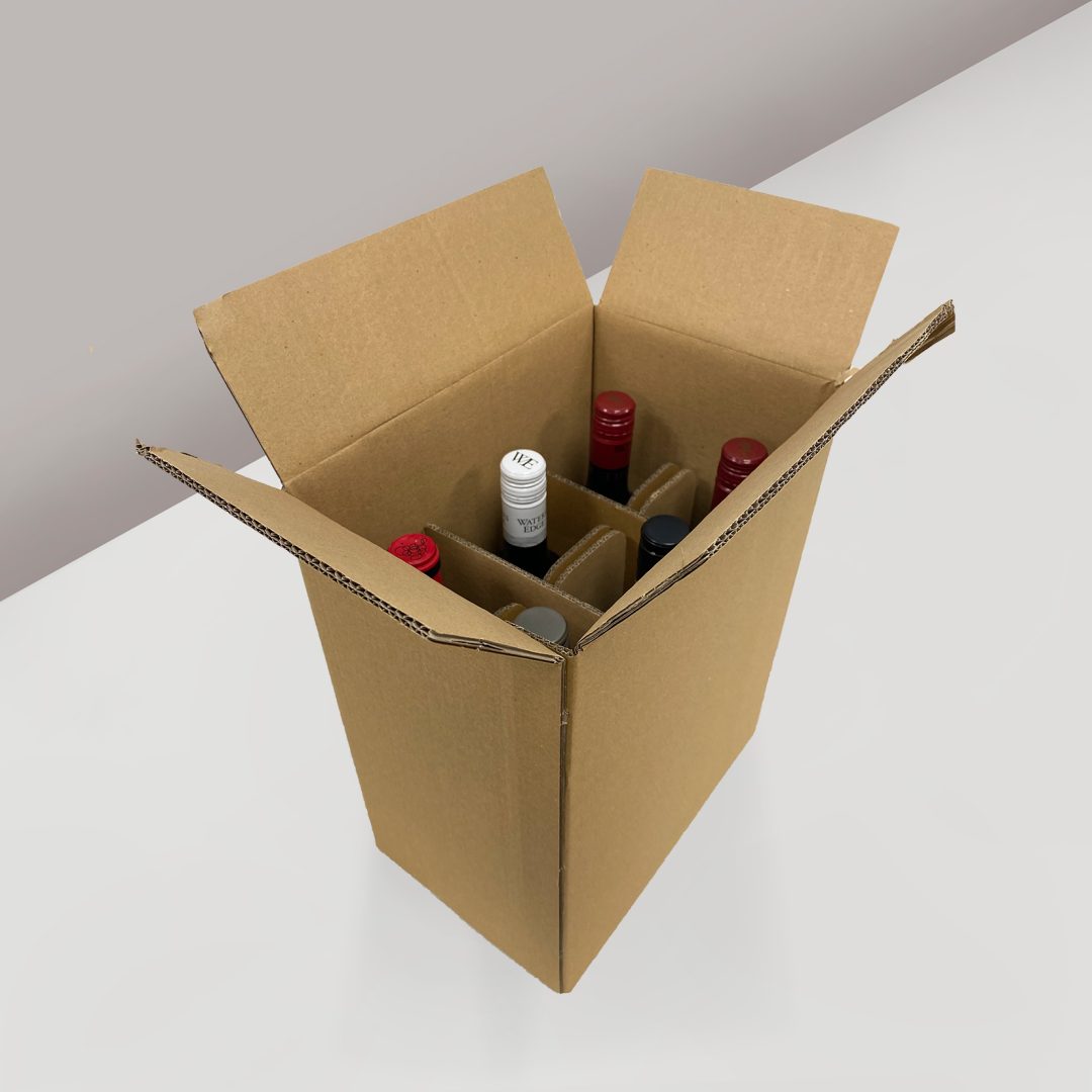 slider image - 6 Bottle Carton With Dividers 