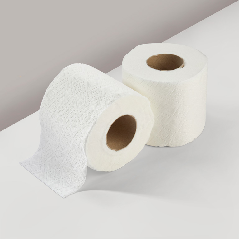 slider image - White toilet tissue